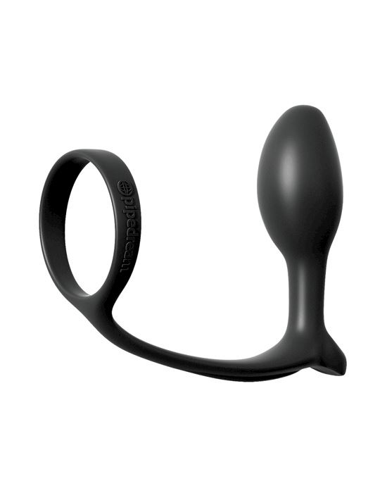 Anal Fantasy Collection Ass-gasm Cockring Beginners Butt Plug - Black | Adult Toy Megastore