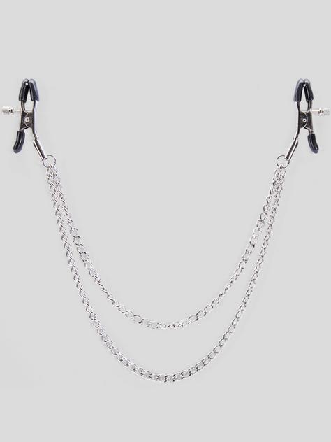 Bondage Boutique Adjustable Nipple Clamps with Double Chain | Lovehoney