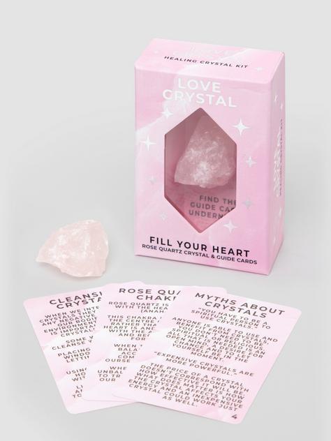 Love Rose Quartz Crystal and Guide Cards | Lovehoney