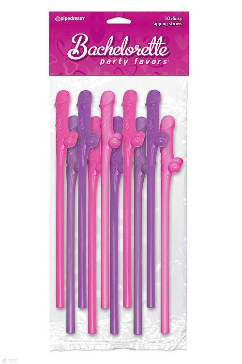 Pipedream Dicky Sipping Straws (10 Pack) | Wild Secrets