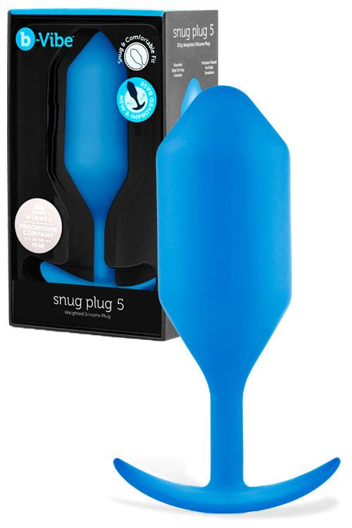 B-Vibe Snug Plug 5 5.9" Weighted Butt Plug | Wild Secrets