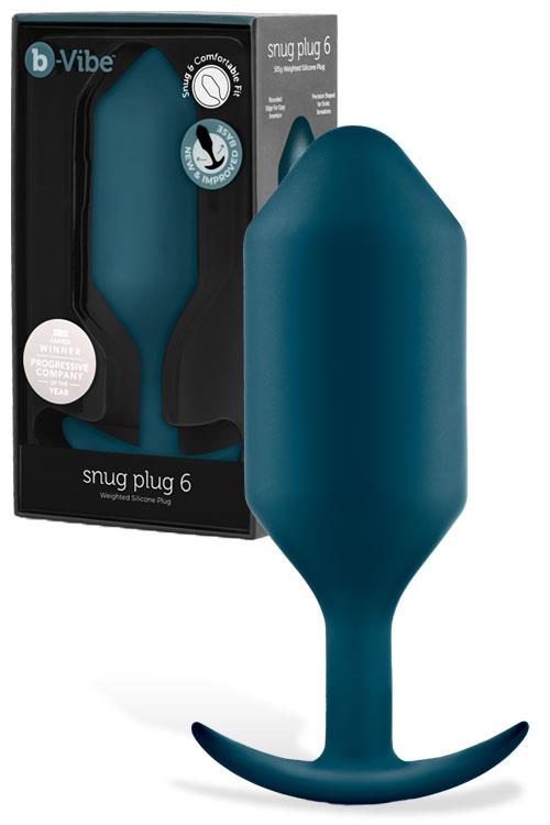 B-Vibe Snug Plug 6 6.3" Weighted Butt Plug | Wild Secrets