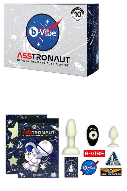 B-Vibe Asstronaut Glow In the Dark Butt Play Set | Wild Secrets